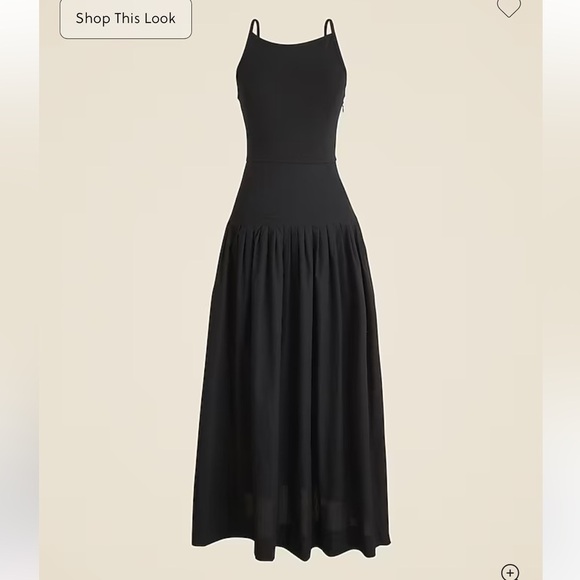 NWT J Crew pintuck mixy dress in Black - Picture 3 of 10